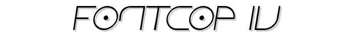 Fontcop IV font